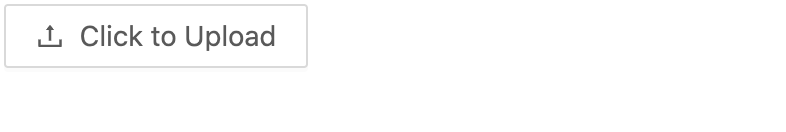 Default concept on a File component in Ant Design.