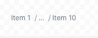 limited concept on a Breadcrumb component in Atlaskit.