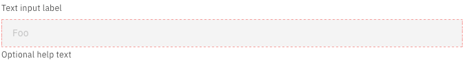disabled concept on a InputText component in Carbon Design System.