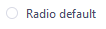 size concept on a Radio Button component in Evergreen.